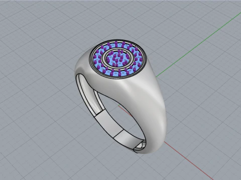 Signet ring model 1034 3D Print Model