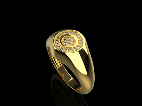 Signet ring model 1034 3D Print Model