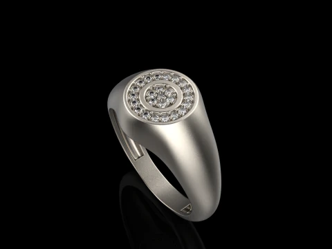 Signet ring model 1034 3D Print Model