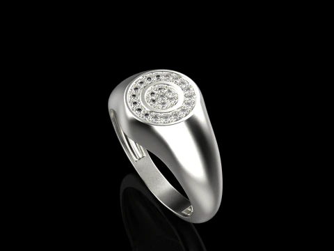 Signet ring model 1034 3D Print Model