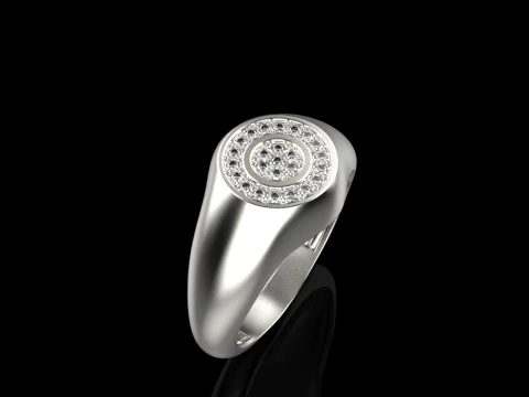 Signet ring model 1034 3D Print Model
