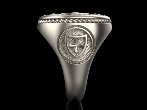 Signet cross ring model 1031 3D-printmodel