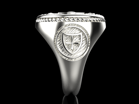 Signet cross ring model 1031 3D-printmodel