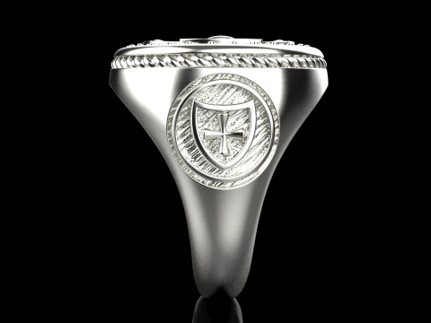 Signet cross ring model 1031 3D Print Model