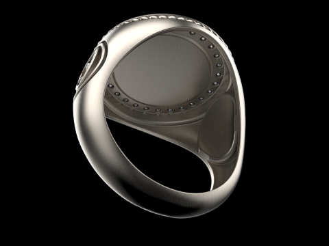 Signet cross ring model 1031 3D-printmodel