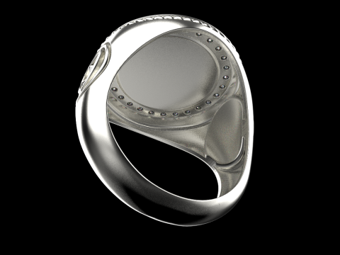 Signet cross ring model 1031 3D-printmodel
