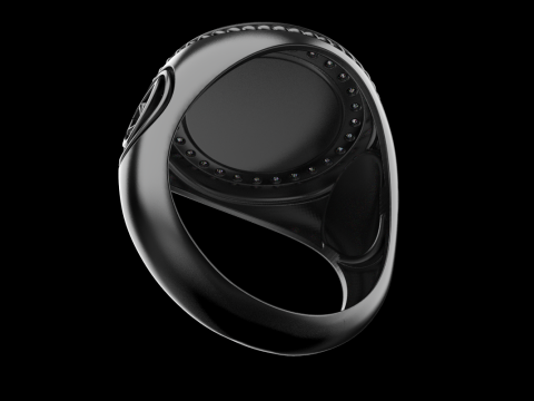 Signet cross ring model 1031 3D-printmodel