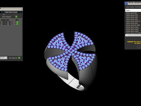 Signet cross ring model 1031 3D 프린트 모델
