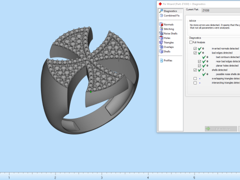 Signet cross ring model 1031 3D 프린트 모델