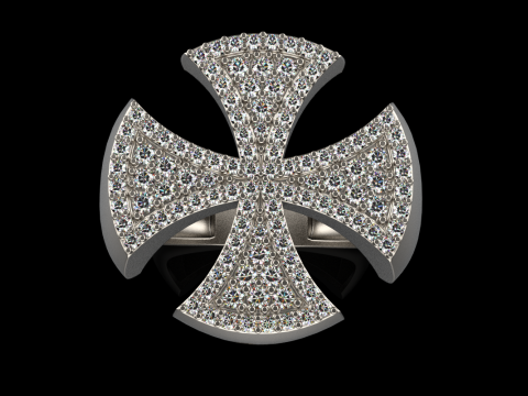 Signet cross ring model 1031 3D 프린트 모델