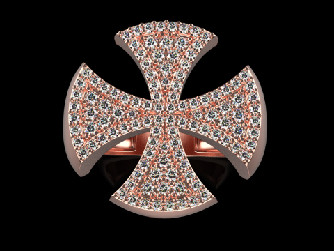 Signet cross ring model 1031 3D 프린트 모델
