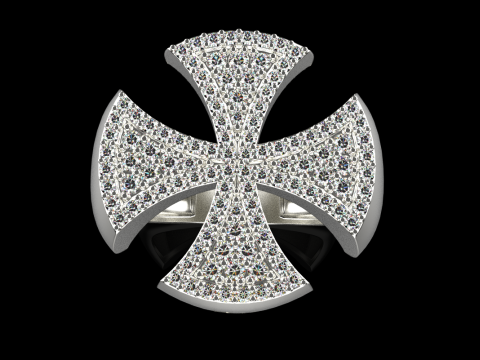 Signet cross ring model 1031 3D 프린트 모델