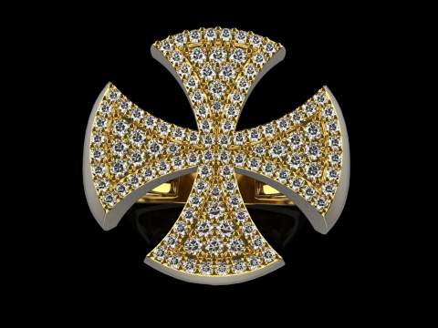 Signet cross ring model 1031 3D 프린트 모델