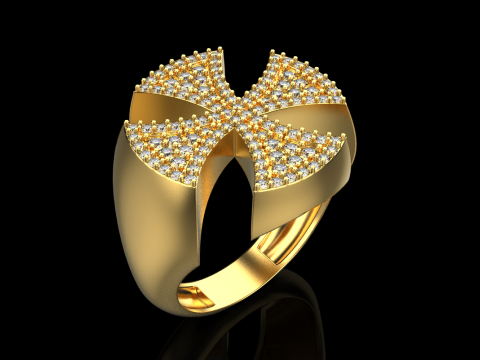 Signet cross ring model 1031 3D 프린트 모델