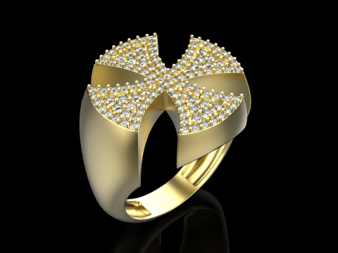 Signet cross ring model 1031 3D 프린트 모델