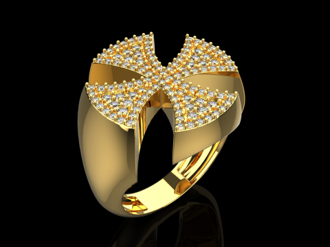Signet cross ring model 1031 3D 프린트 모델