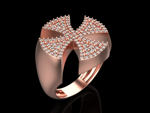 Signet cross ring model 1031 3D 프린트 모델