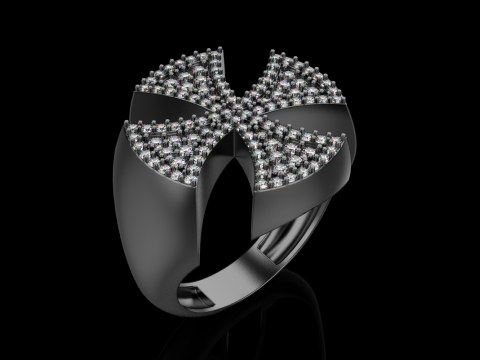Signet cross ring model 1031 3D 프린트 모델