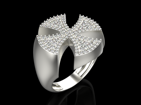 Signet cross ring model 1031 3D 프린트 모델