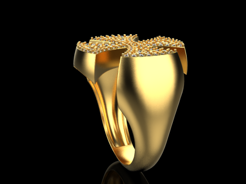 Signet cross ring model 1031 3D 프린트 모델