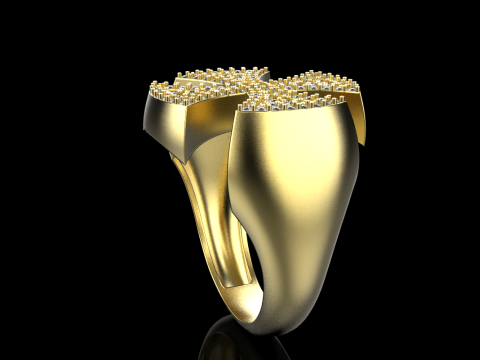 Signet cross ring model 1031 3D 프린트 모델