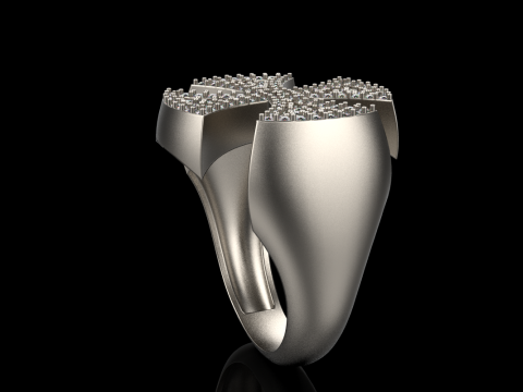 Signet cross ring model 1031 3D 프린트 모델