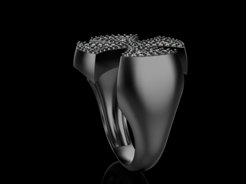 Signet cross ring model 1031 3D 프린트 모델