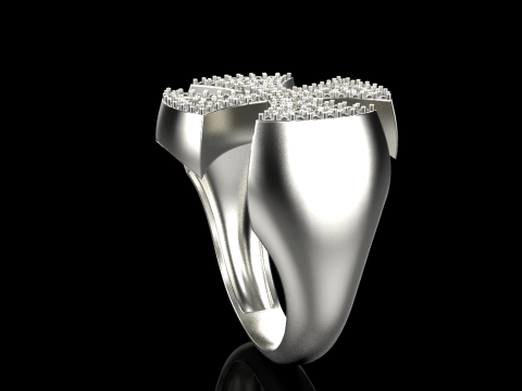 Signet cross ring model 1031 3D 프린트 모델
