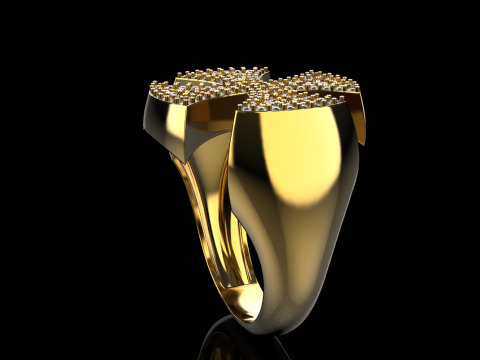 Signet cross ring model 1031 3D 프린트 모델