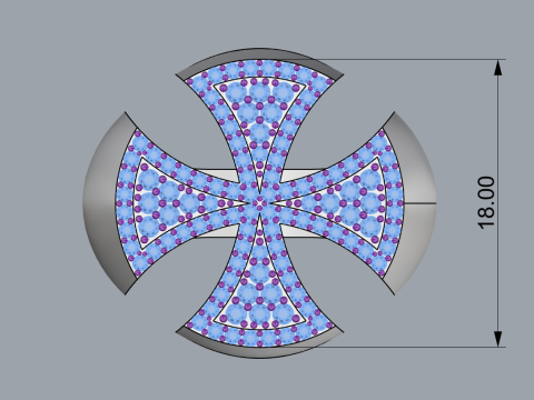 Signet cross ring model 1031 3D 프린트 모델