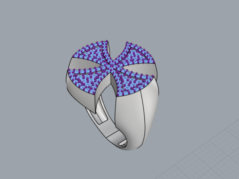 Signet cross ring model 1031 3D 프린트 모델