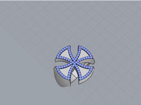Signet cross ring model 1029 3D Print Model