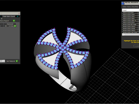 Enamel cross signet ring model 1028 3D Print Model