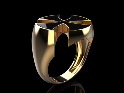 Signet cross ring model 1027 Modelo de Impressão 3D