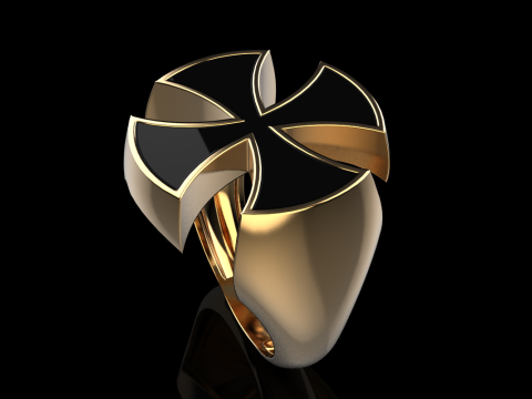 Signet cross ring model 1027 Modelo de Impressão 3D