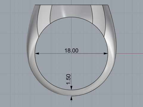 Signet cross ring model 1027 Modelo de Impressão 3D