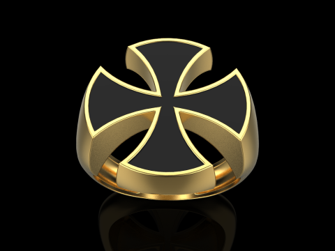 Signet cross ring model 1027 Modelo de Impressão 3D