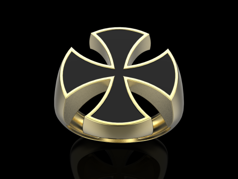 Signet cross ring model 1027 Modelo de Impressão 3D