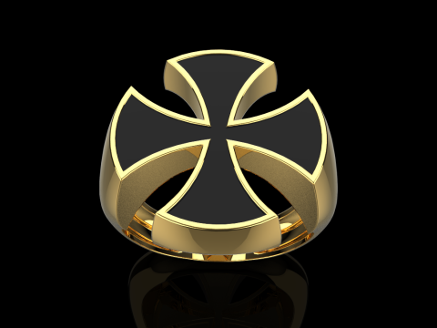 Signet cross ring model 1027 Modelo de Impressão 3D