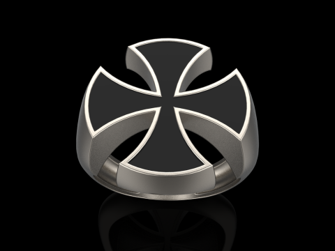 Signet cross ring model 1027 Modelo de Impressão 3D