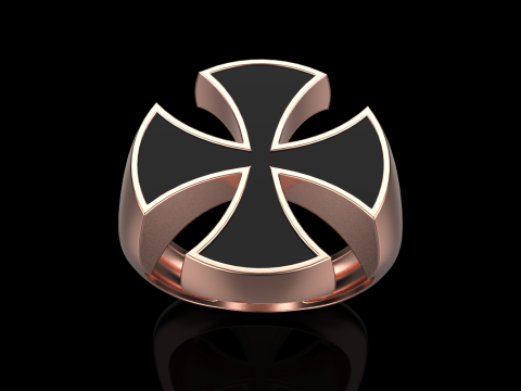 Signet cross ring model 1027 Modelo de Impressão 3D