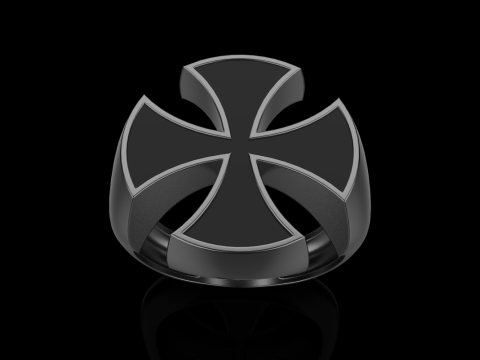 Signet cross ring model 1027 Modelo de Impressão 3D