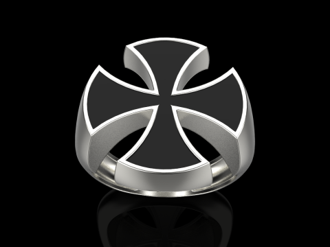 Signet cross ring model 1027 Modelo de Impressão 3D