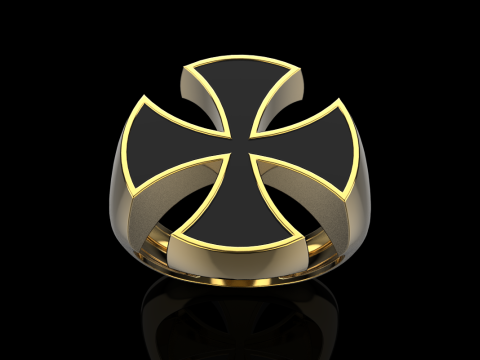 Signet cross ring model 1027 Modelo de Impressão 3D
