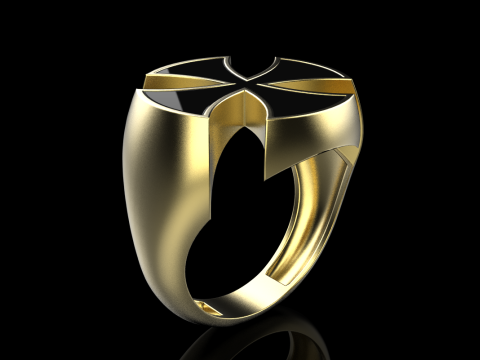 Signet cross ring model 1027 Modelo de Impressão 3D
