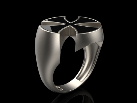 Signet cross ring model 1027 Modelo de Impressão 3D