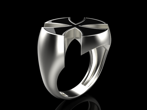 Signet cross ring model 1027 Modelo de Impressão 3D