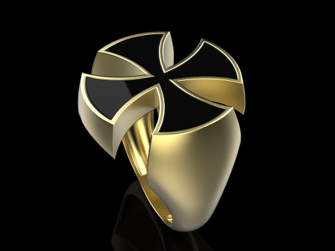 Signet cross ring model 1027 Modelo de Impressão 3D