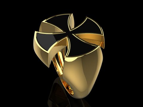 Signet cross ring model 1027 Modelo de Impressão 3D