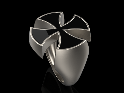 Signet cross ring model 1027 Modelo de Impressão 3D